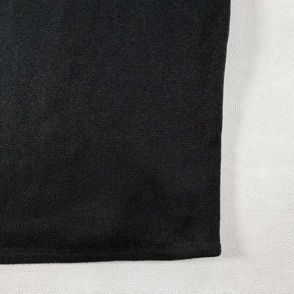 The North Face Mens Black Quarter Zip Fleece Pullover XL Mock Neck Logo